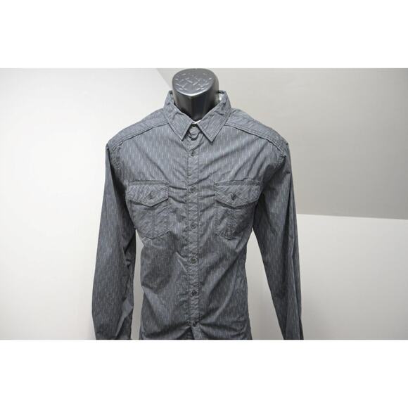 BKE Buckle Black Label Standard Fit Gray Long Sleeve Stretch Mens Size Large - Picture 3 of 9